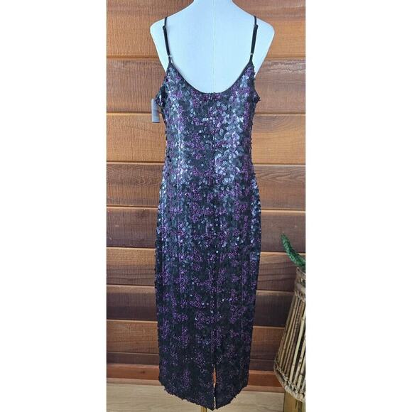 Dress the Population Womens Sequin Slip Midi Dress XL Whimsigoth Fairy Grunge - Picture 6 of 12
